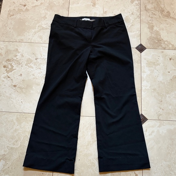 LOFT Pants - LOFT Black Herringbone Trousers